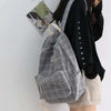 New Casual School Bag For Women And Girls Stylish Backpack Striped Book Packbags for Teenage by Stevvex