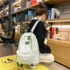 New Casual School Bag For Women And Girls Stylish Backpack Striped Book Packbags for Teenage by Stevvex
