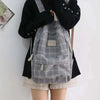 New Casual School Bag For Women And Girls Stylish Backpack Striped Book Packbags for Teenage by Stevvex