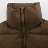 New Chic Lady Fashionable Women's Casual High Collar In Coffee Color Short Outwear Zippers Sleeveless Jackets Vest by Stevvex