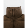 New Chic Lady Fashionable Women's Casual High Collar In Coffee Color Short Outwear Zippers Sleeveless Jackets Vest by Stevvex