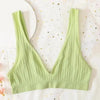 New Comfortable Seamless Sports Bras For Women And Girls Top Female Brassiere Deep V Sexy Women's Underwear Backless by Stevvex
