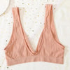 New Comfortable Seamless Sports Bras For Women And Girls Top Female Brassiere Deep V Sexy Women's Underwear Backless by Stevvex