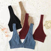 New Comfortable Seamless Sports Bras For Women And Girls Top Female Brassiere Deep V Sexy Women's Underwear Backless by Stevvex