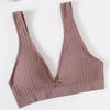New Comfortable Seamless Sports Bras For Women And Girls Top Female Brassiere Deep V Sexy Women's Underwear Backless by Stevvex