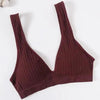 New Comfortable Seamless Sports Bras For Women And Girls Top Female Brassiere Deep V Sexy Women's Underwear Backless by Stevvex