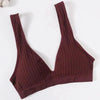 New Comfortable Seamless Sports Bras For Women And Girls Top Female Brassiere Deep V Sexy Women's Underwear Backless by Stevvex