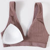 New Comfortable Seamless Sports Bras For Women And Girls Top Female Brassiere Deep V Sexy Women's Underwear Backless by Stevvex