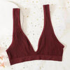 New Comfortable Seamless Sports Bras For Women And Girls Top Female Brassiere Deep V Sexy Women's Underwear Backless by Stevvex