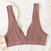 New Comfortable Seamless Sports Bras For Women And Girls Top Female Brassiere Deep V Sexy Women's Underwear Backless by Stevvex