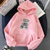 New Dark Hoodies Women Sweatshirts Female Casual Fashion Vintage Oversized Punk Fun Hip Hop Long Bear Long Sleeve Drawstring Hoodie Sweatshirt by Stevvex