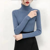 New Elegance Autumn/Winter Knitted Jumper Tops Turtleneck Pullovers Casual Sweaters Women Shirt Long Sleeve Tight Sweater Girls by Stevvex