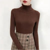 New Elegance Autumn/Winter Knitted Jumper Tops Turtleneck Pullovers Casual Sweaters Women Shirt Long Sleeve Tight Sweater Girls by Stevvex