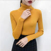 New Elegance Autumn/Winter Knitted Jumper Tops Turtleneck Pullovers Casual Sweaters Women Shirt Long Sleeve Tight Sweater Girls by Stevvex