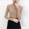 New Elegance Autumn/Winter Knitted Jumper Tops Turtleneck Pullovers Casual Sweaters Women Shirt Long Sleeve Tight Sweater Girls by Stevvex