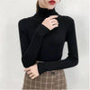 New Elegance Autumn/Winter Knitted Jumper Tops Turtleneck Pullovers Casual Sweaters Women Shirt Long Sleeve Tight Sweater Girls by Stevvex