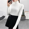 New Elegance Autumn/Winter Knitted Jumper Tops Turtleneck Pullovers Casual Sweaters Women Shirt Long Sleeve Tight Sweater Girls by Stevvex