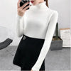New Elegance Autumn/Winter Knitted Jumper Tops Turtleneck Pullovers Casual Sweaters Women Shirt Long Sleeve Tight Sweater Girls by Stevvex