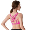 New Elegance Fitness Sports Bra for Women Push Up Wirefree Padded Crisscross Strappy Running Gym Training Workout Yoga Underwear Crop Tops by Stevvex