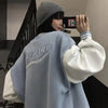 New Elegance Spring Autumn Coat Baseball Bomber Jacket Loose Letter R Men Women Couples Tops Plus Size Jackets Streetwear by Stevvex