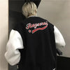 New Elegance Spring Autumn Coat Baseball Bomber Jacket Loose Letter R Men Women Couples Tops Plus Size Jackets Streetwear by Stevvex