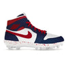 "New England" Jordan 1 TD Cleats by Stadium Custom Kicks