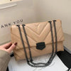 New Famous Casual Chain Crossbody Bags For Women Fashion Simple Shoulder Bag, Designer Handbags PU Leather Messenger Bags For Ladies by Stevvex