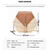 New Famous Mulit Style Straw+leather Handba For Women And Girls New Fashion Summer Bag Handmade Woven Beach Circle Shoulder Bag by Stevvex