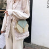 New Famous Mulit Style Straw+leather Handba For Women And Girls New Fashion Summer Bag Handmade Woven Beach Circle Shoulder Bag by Stevvex