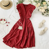 New Fashion Neck Ruffles Summer Dress Party Tank Sundress Women Casual Dresses For Women - Fashion Women Dresses by Stevvex