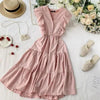New Fashion Neck Ruffles Summer Dress Party Tank Sundress Women Casual Dresses For Women - Fashion Women Dresses by Stevvex