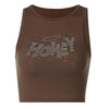 New Fashion styles cute Rhinestone sleeveless Crop Tank Top Streetwear cute tops for summer by Stevvex