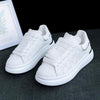 New Fashion White High Quality Women's White Thick Soled Sports Casual Couple Shoes Summer Lace-Up Trainers Gym Tennis Running Breathable High Quality Sneakers by Stevvex