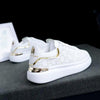 New Fashion White High Quality Women's White Thick Soled Sports Casual Couple Shoes Summer Lace-Up Trainers Gym Tennis Running Breathable High Quality Sneakers by Stevvex