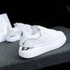 New Fashion White High Quality Women's White Thick Soled Sports Casual Couple Shoes Summer Lace-Up Trainers Gym Tennis Running Breathable High Quality Sneakers by Stevvex