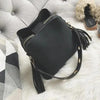 New Fashionable Scrub Women Bucket Bag Vintage Tassel Messenger Bag High Quality Shoulder Bag Simple Crossbody Bag For Females by Stevvex