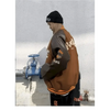 New Free Style Woman Jacket Hip Hop Furry Bone Patchwork Color Block Jackets Mens Streetwear Men Baseball Coats Unisex by Stevvex