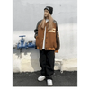 New Free Style Woman Jacket Hip Hop Furry Bone Patchwork Color Block Jackets Mens Streetwear Men Baseball Coats Unisex by Stevvex