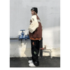 New Free Style Woman Jacket Hip Hop Furry Bone Patchwork Color Block Jackets Mens Streetwear Men Baseball Coats Unisex by Stevvex