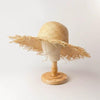 New Handmade Women Straw Sun Hats Large Wide Flat Top Wide Hat Beach Hat Lady Holiday Sun Protection Hat Girls Quality Natural Outdoor Sun Caps For Holiday Vintage Design Hat by Stevvex