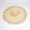 New Handmade Women Straw Sun Hats Large Wide Flat Top Wide Hat Beach Hat Lady Holiday Sun Protection Hat Girls Quality Natural Outdoor Sun Caps For Holiday Vintage Design Hat by Stevvex