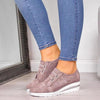 New High Heel Casual Womens Sneakers Breathable Height Increasing Shoes Air Cushion Comfortable Sneakers Women's Vulcanize Leather Shoes Luxury Walking Women Outdoor Shoes by Stevvex