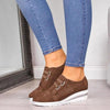 New High Heel Casual Womens Sneakers Breathable Height Increasing Shoes Air Cushion Comfortable Sneakers Women's Vulcanize Leather Shoes Luxury Walking Women Outdoor Shoes by Stevvex