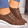 New High Heel Casual Womens Sneakers Breathable Height Increasing Shoes Air Cushion Comfortable Sneakers Women's Vulcanize Leather Shoes Luxury Walking Women Outdoor Shoes by Stevvex