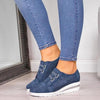 New High Heel Casual Womens Sneakers Breathable Height Increasing Shoes Air Cushion Comfortable Sneakers Women's Vulcanize Leather Shoes Luxury Walking Women Outdoor Shoes by Stevvex