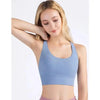 New High Quality Fabric Nylon Breathable Women Yoga Tops Bra Solid Color And Sports Wear Outdoor Exercise Clothes For Ladies by Stevvex