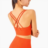 New High Quality Fabric Nylon Breathable Women Yoga Tops Bra Solid Color And Sports Wear Outdoor Exercise Clothes For Ladies by Stevvex