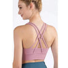 New High Quality Fabric Nylon Breathable Women Yoga Tops Bra Solid Color And Sports Wear Outdoor Exercise Clothes For Ladies by Stevvex
