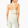 New High Quality Fabric Nylon Breathable Women Yoga Tops Bra Solid Color And Sports Wear Outdoor Exercise Clothes For Ladies by Stevvex