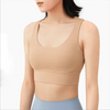 New High Quality Fabric Nylon Breathable Women Yoga Tops Bra Solid Color And Sports Wear Outdoor Exercise Clothes For Ladies by Stevvex